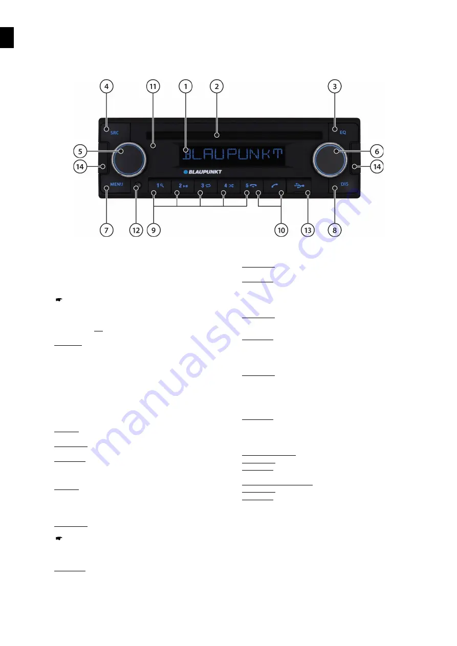 Blaupunkt 2 001 020 000 006 User Manual Download Page 110