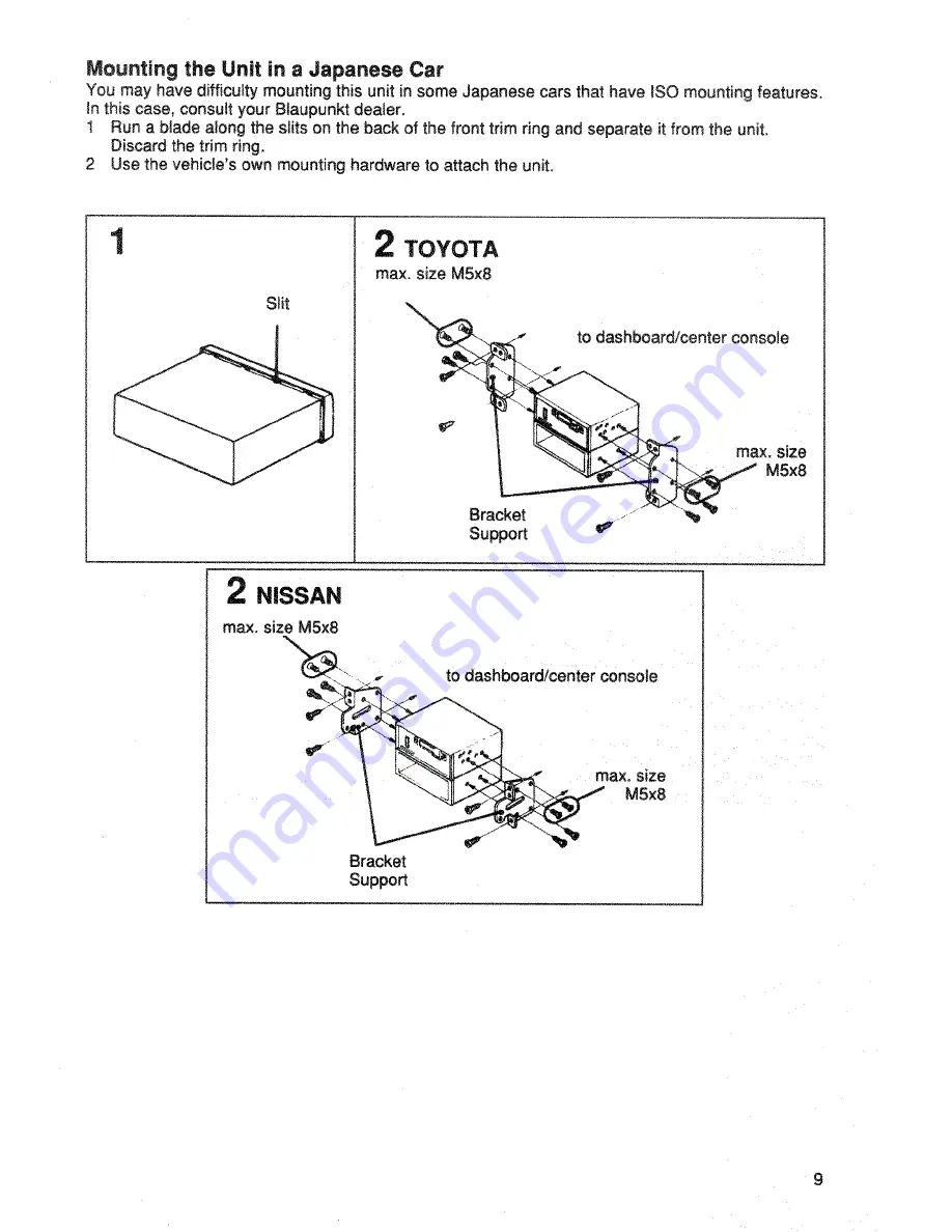 Blaupunkt Acapulco CR35 User Manual Download Page 9