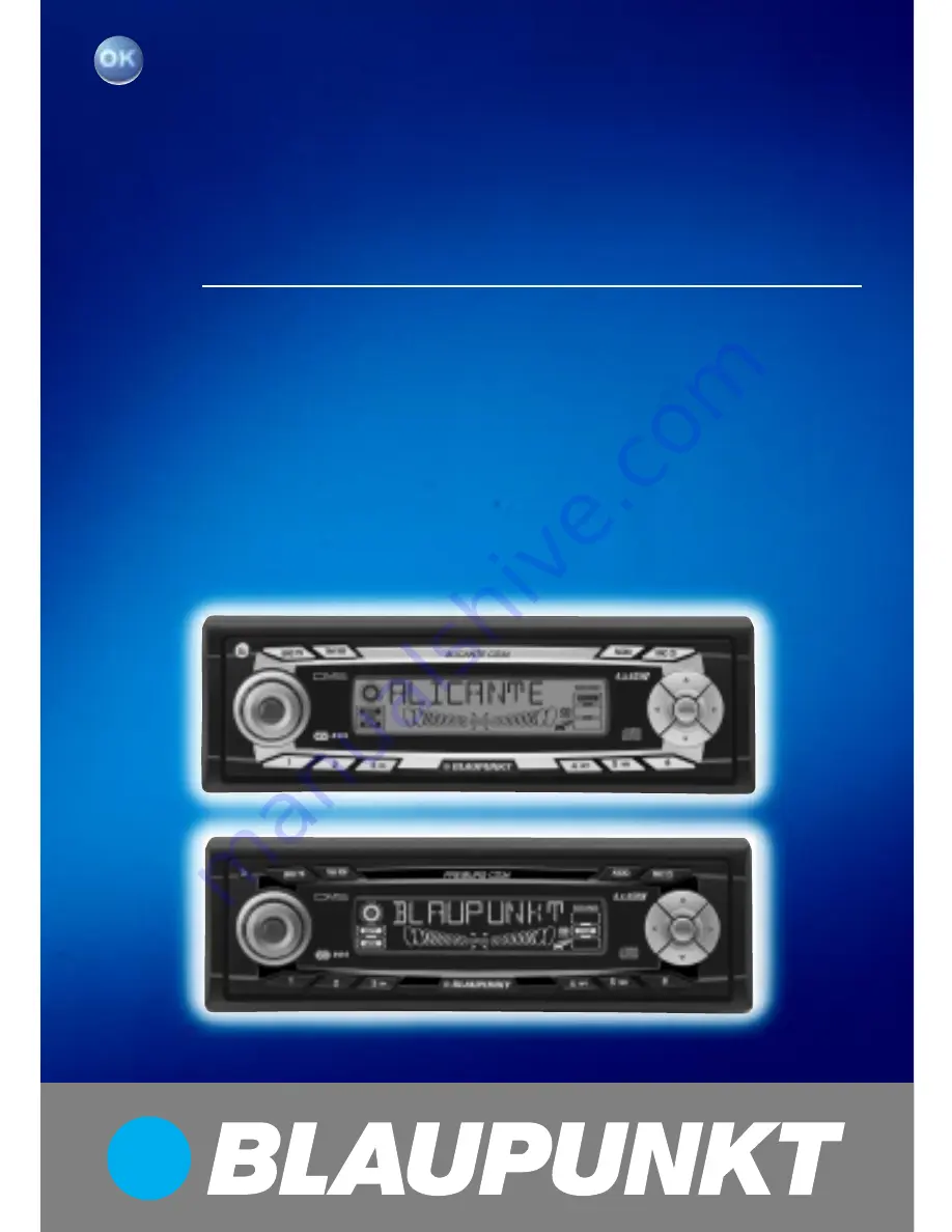 Blaupunkt Alicante CD34 Скачать руководство пользователя страница 1