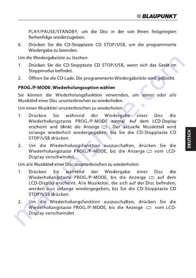 Blaupunkt B 3e Instruction Manual Download Page 26