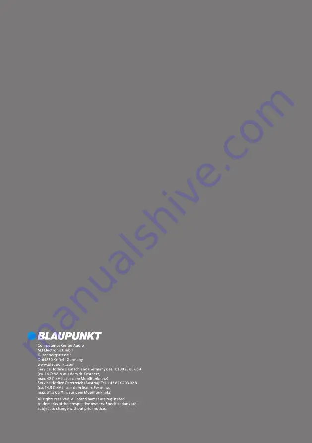 Blaupunkt B 3e Instruction Manual Download Page 48