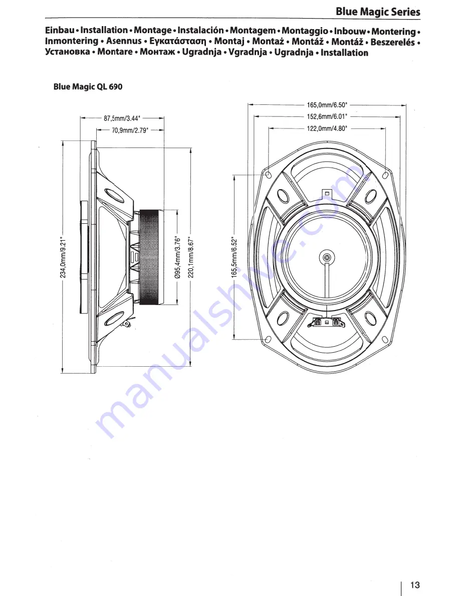 Blaupunkt Blue Magic QL 690 Manual Download Page 13