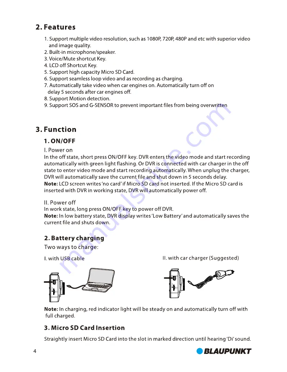 Blaupunkt BP 2.0 FHD User Manual Download Page 5