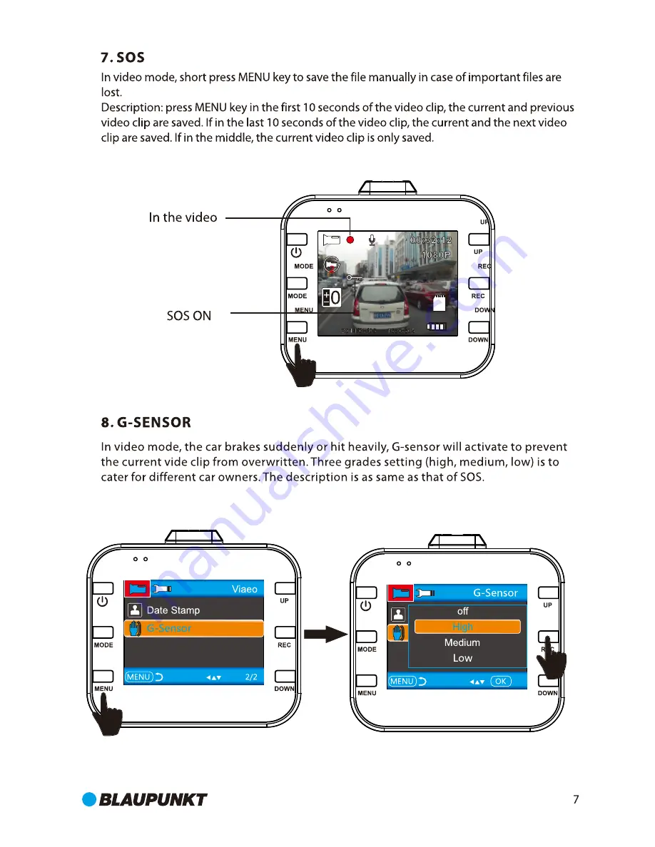 Blaupunkt BP 2.0 FHD Скачать руководство пользователя страница 8