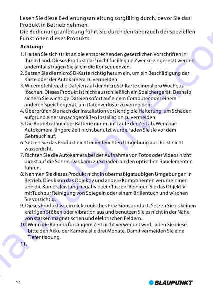 Blaupunkt BP 2.1 FHD User Manual Download Page 18