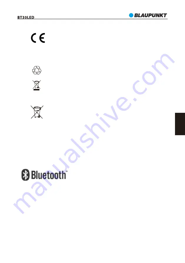 Blaupunkt BT30LED Owner'S Manual Download Page 27