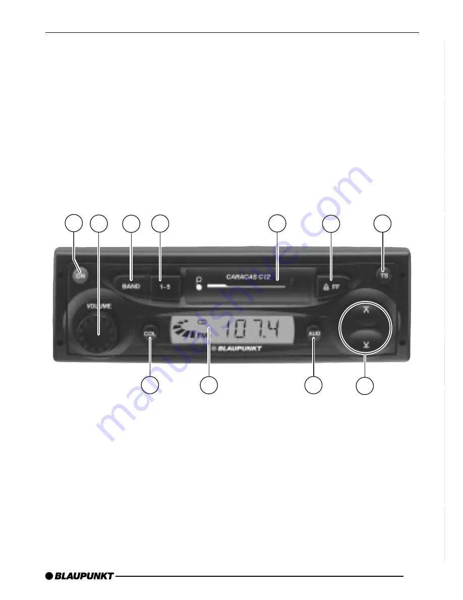 Blaupunkt CARACAS C12 Operating Instructions Manual Download Page 3