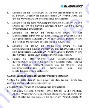 Blaupunkt CL 10 Instruction Manual Download Page 15