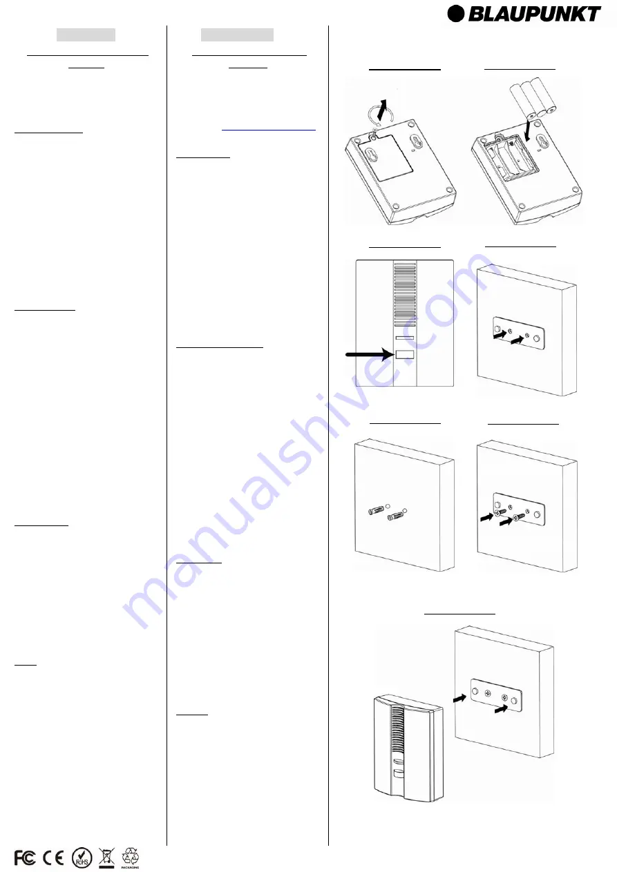 Blaupunkt CO-S1 Quick Start Manual Download Page 2