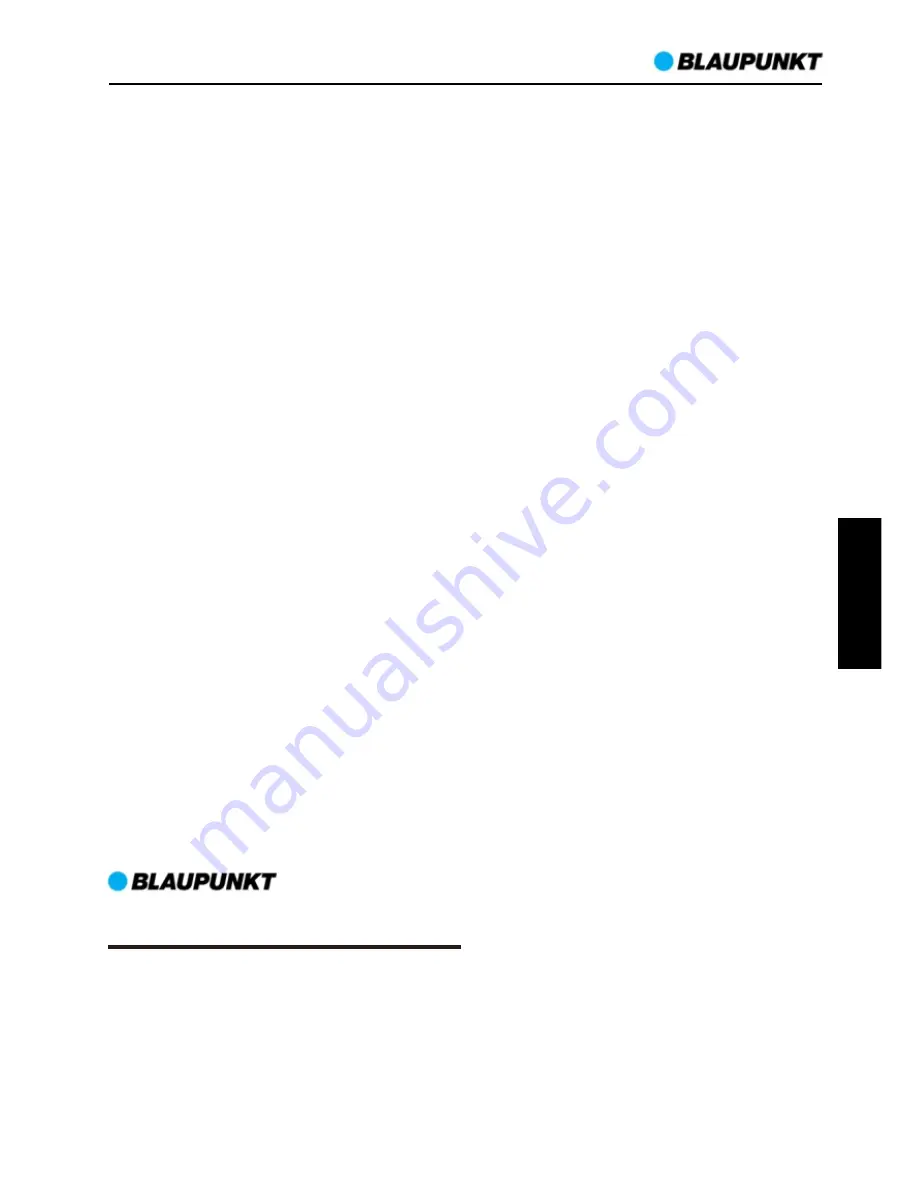 Blaupunkt CR11 Edition Owner'S Manual Download Page 21