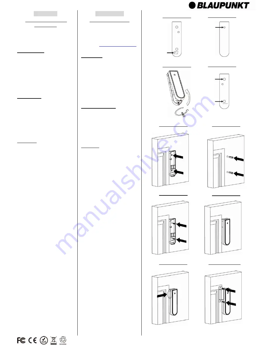 Blaupunkt DC-S2 Quick Manual Download Page 2