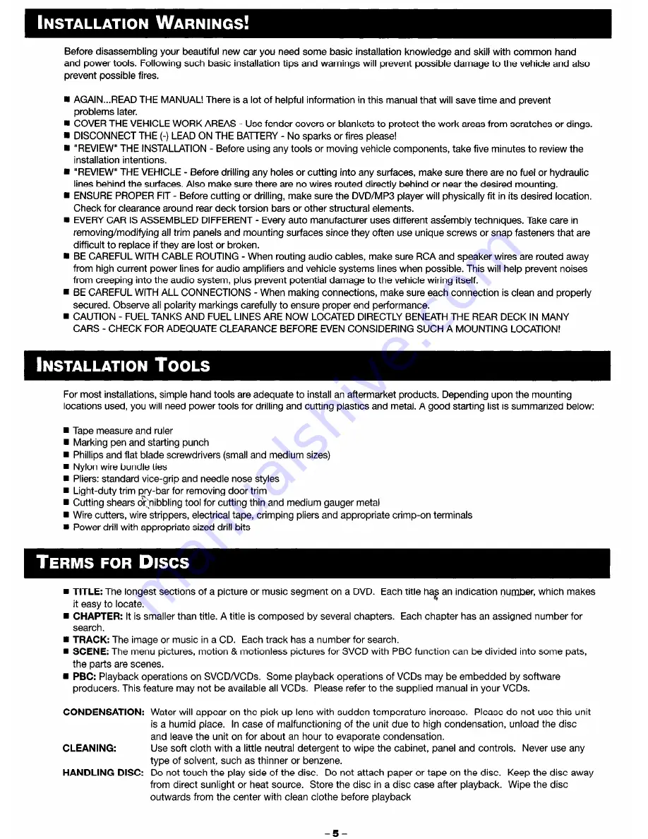 Blaupunkt DVD-ME1 Owner'S Manual Download Page 7