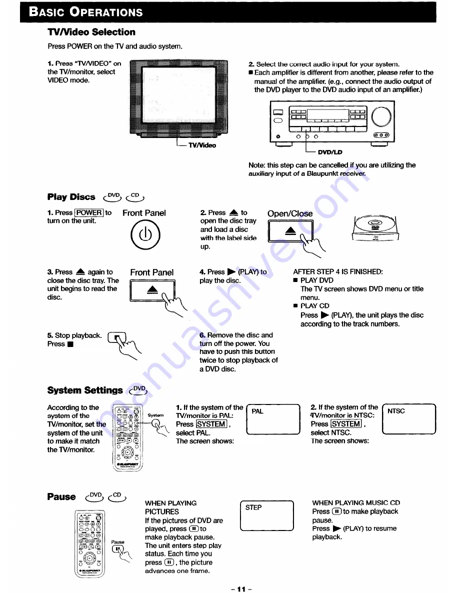 Blaupunkt DVD-ME1 Owner'S Manual Download Page 13