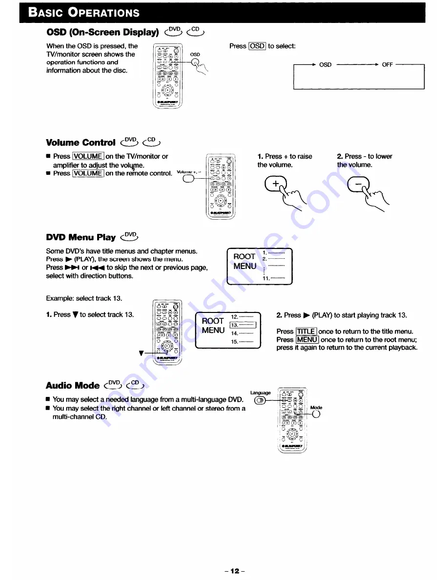 Blaupunkt DVD-ME1 Owner'S Manual Download Page 14