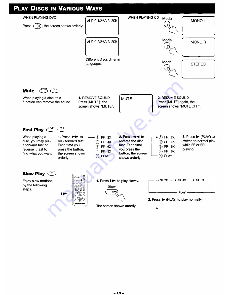 Blaupunkt DVD-ME1 Owner'S Manual Download Page 15