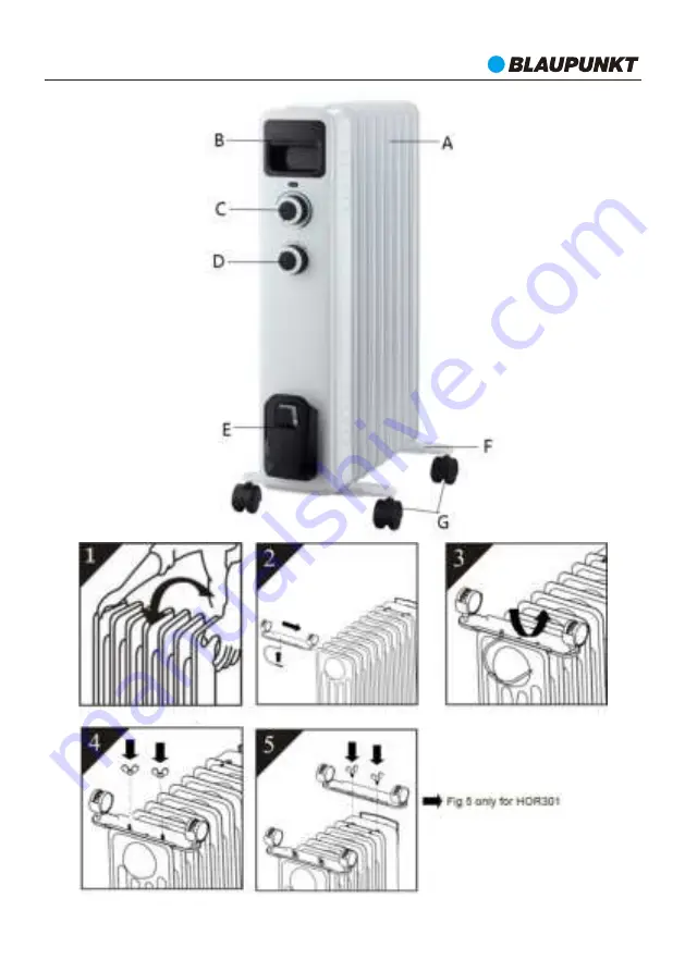 Blaupunkt HOR301 Owner'S Manual Download Page 3