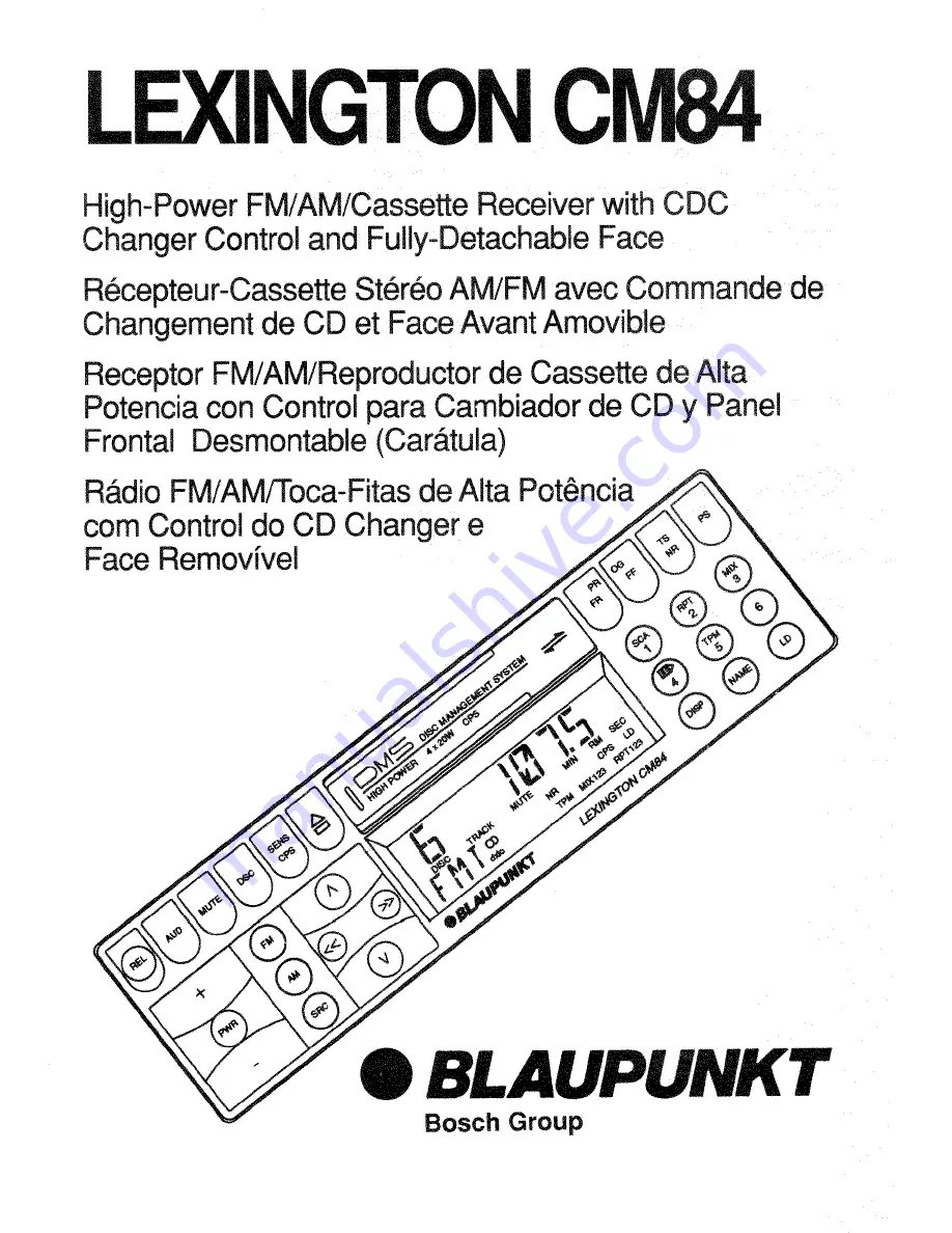 Blaupunkt Lexington CM84 Скачать руководство пользователя страница 1