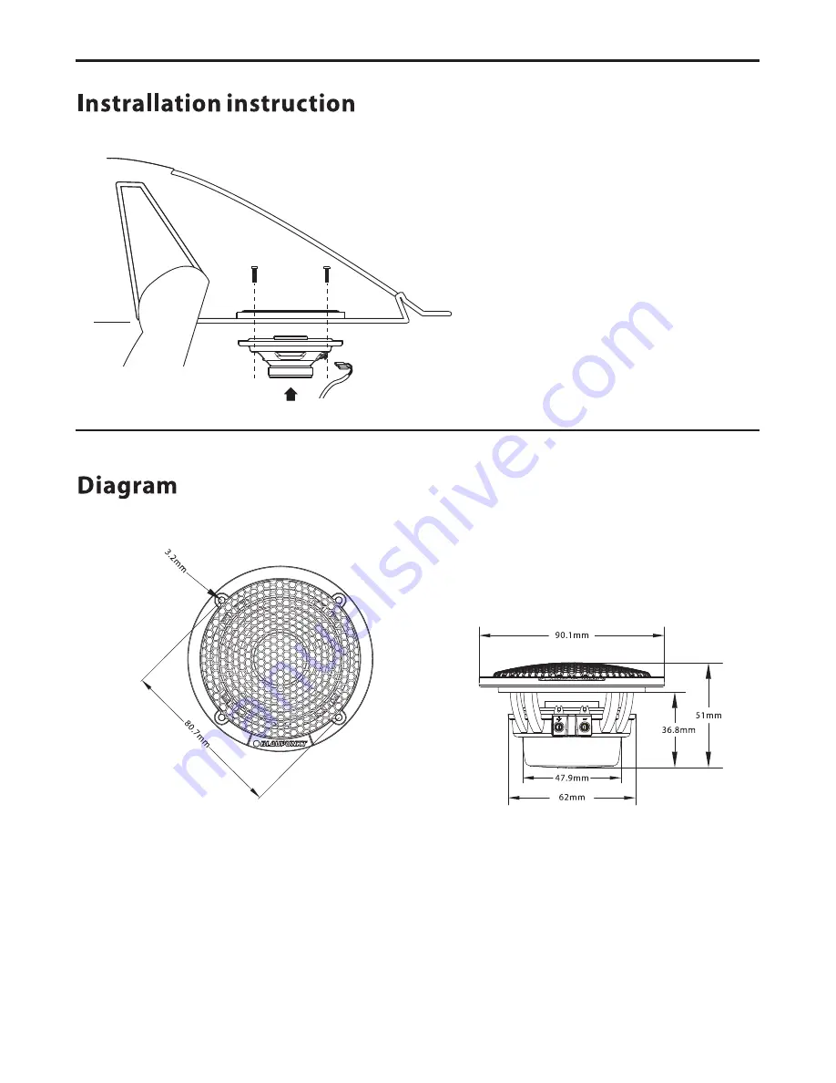 Blaupunkt MPM 1351 M Operating And Installation Instruction Download Page 2