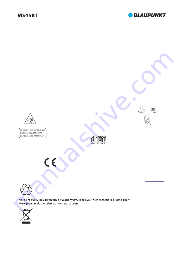 Blaupunkt MS45BT Owner'S Manual Download Page 24