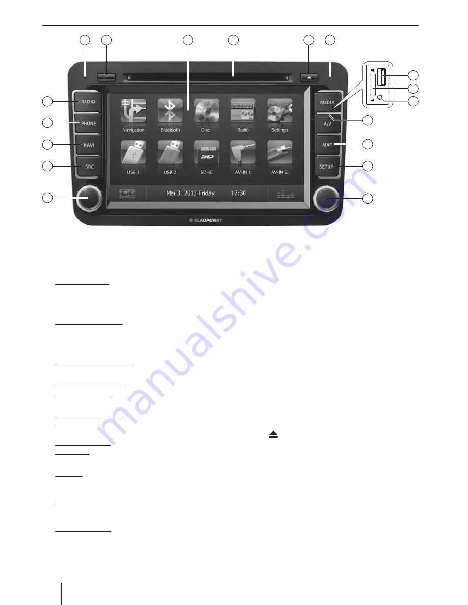 Blaupunkt Philadelphia 835 Operating Instructions Manual Download Page 68