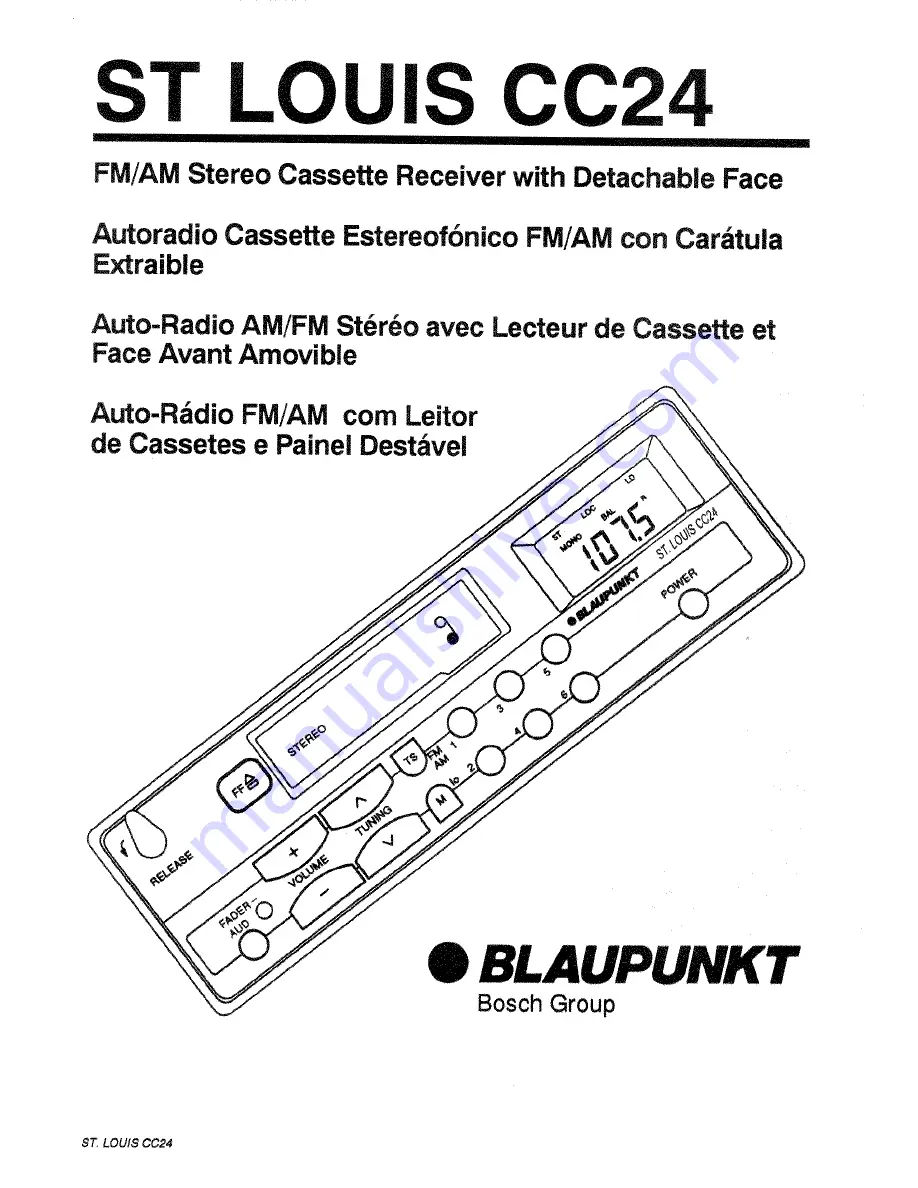 Blaupunkt St. Louis CC24 Скачать руководство пользователя страница 1