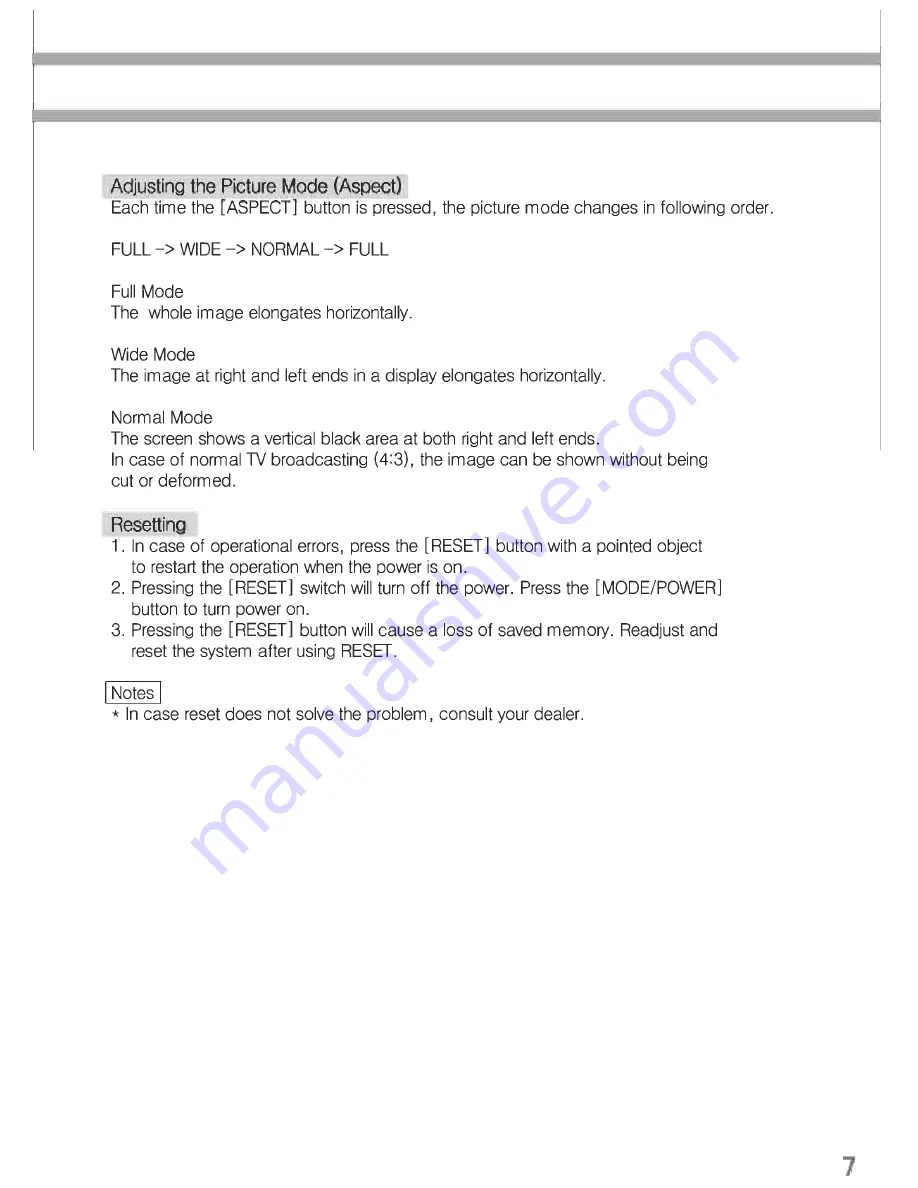 Blitz BZTV7R User Manual Download Page 9