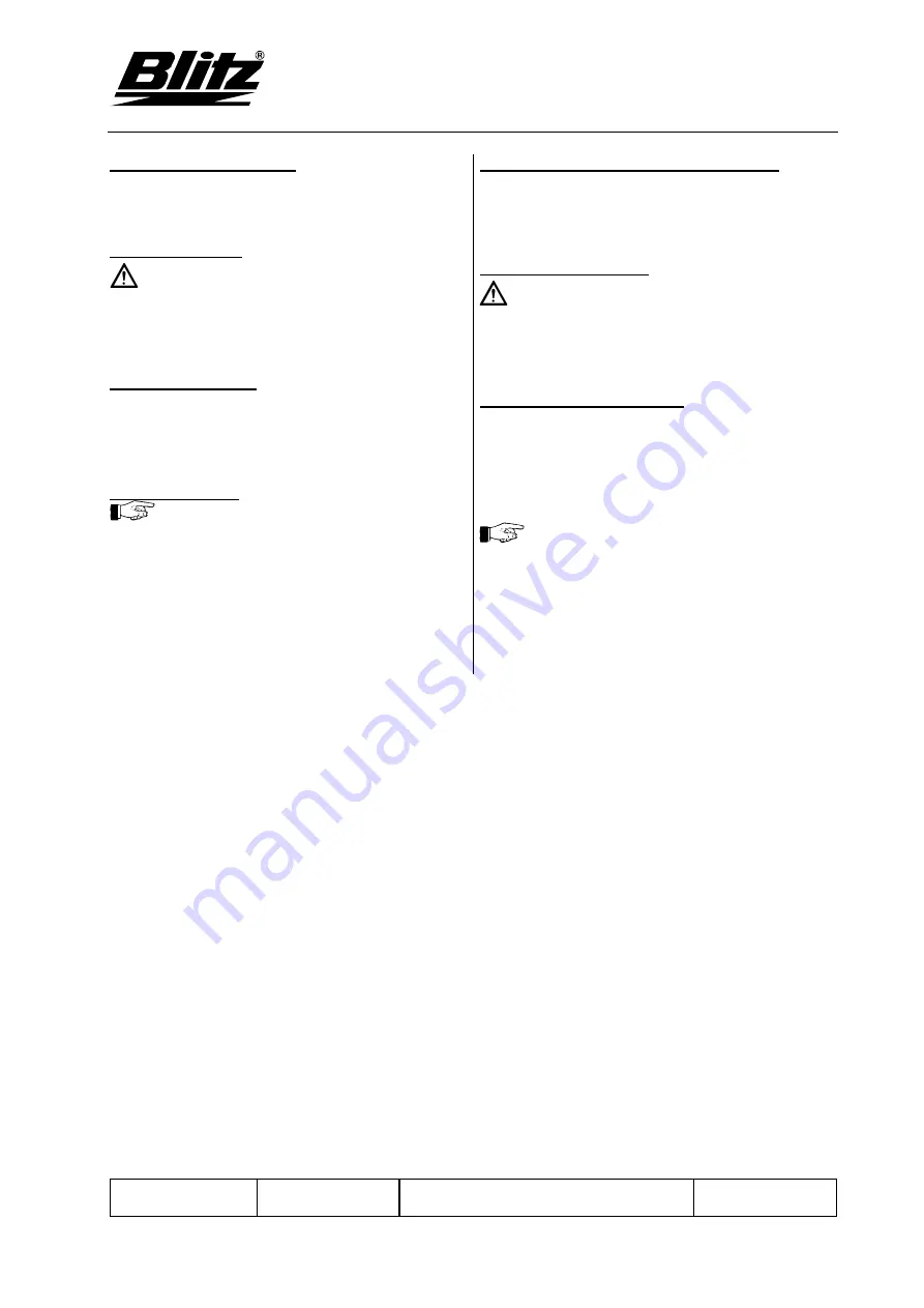 Blitz GWSK Operating Instructions Manual Download Page 19