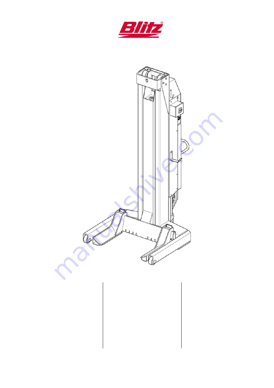 Blitz HydroLift S2 2 - 8.2 - DC Operating Instructions Manual Download Page 511