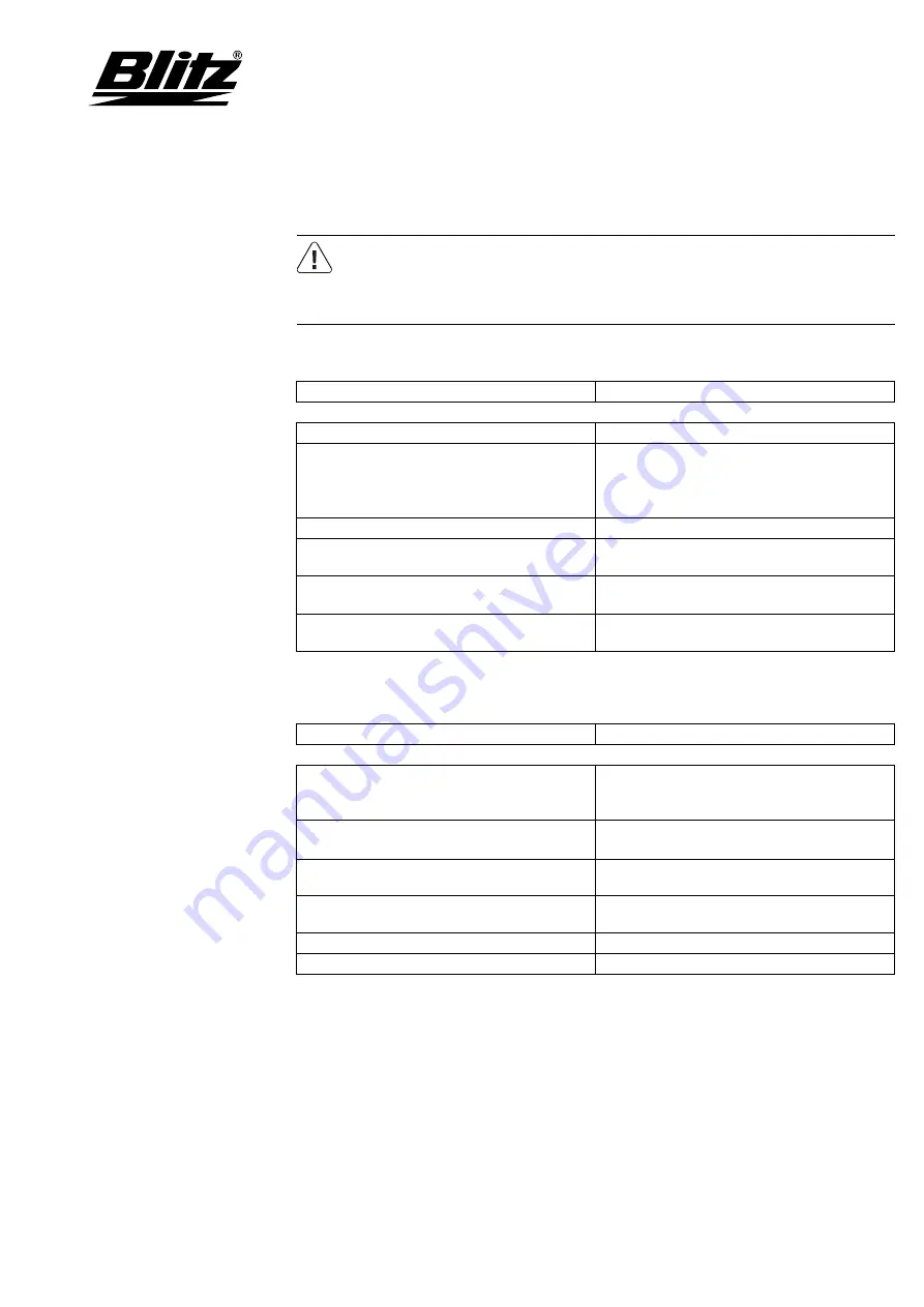 Blitz MONSUN Pro Series Operating Instructions Manual Download Page 19