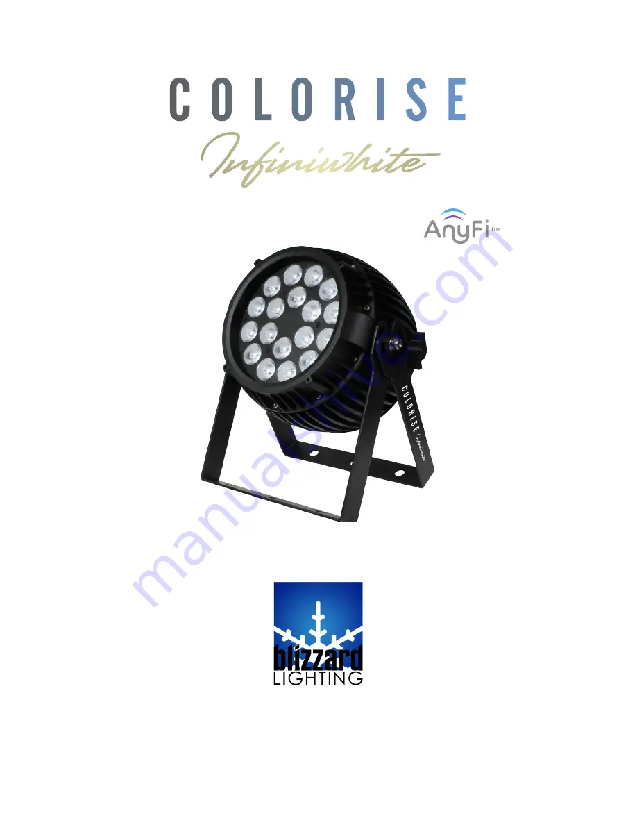 Blizzard Lighting COLORISE Infiniwhite Скачать руководство пользователя страница 1