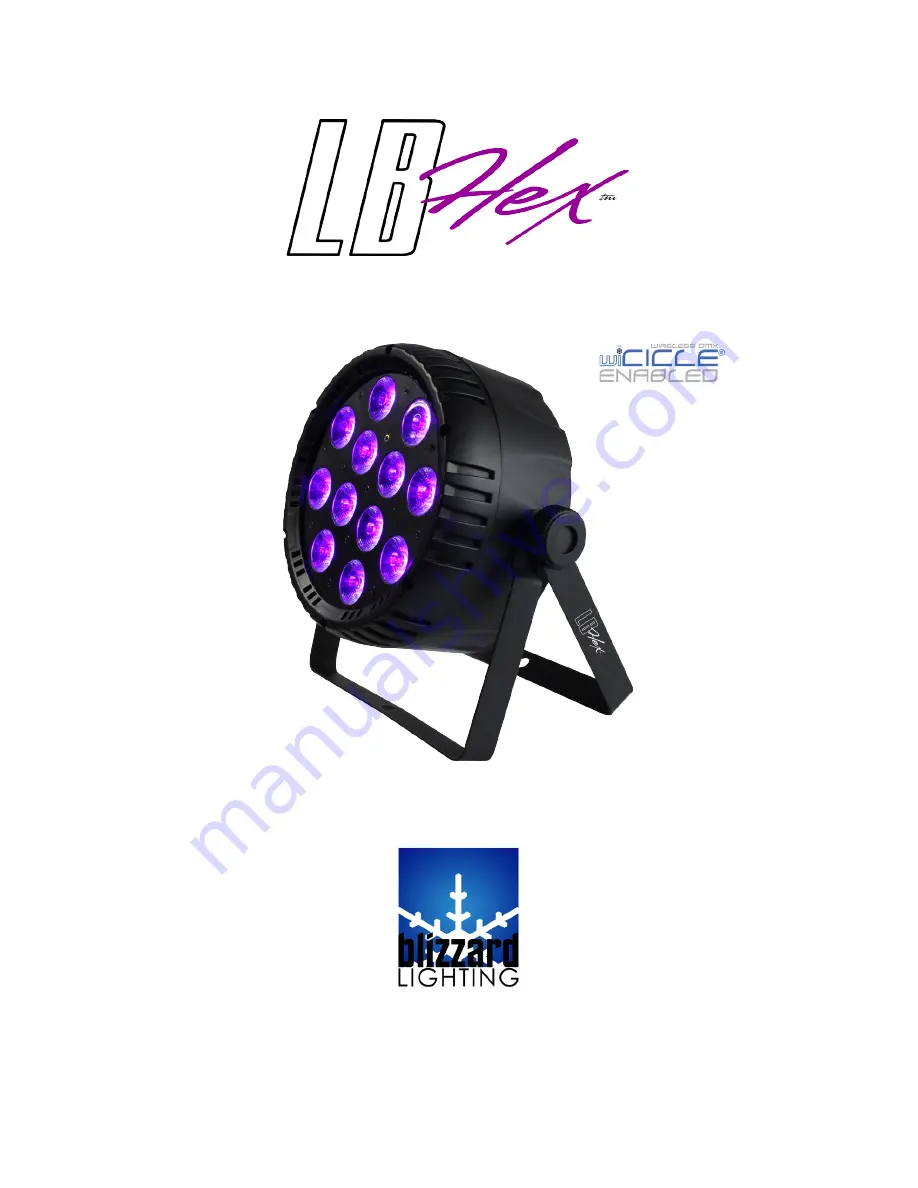 Blizzard Lighting LB HEX Скачать руководство пользователя страница 1