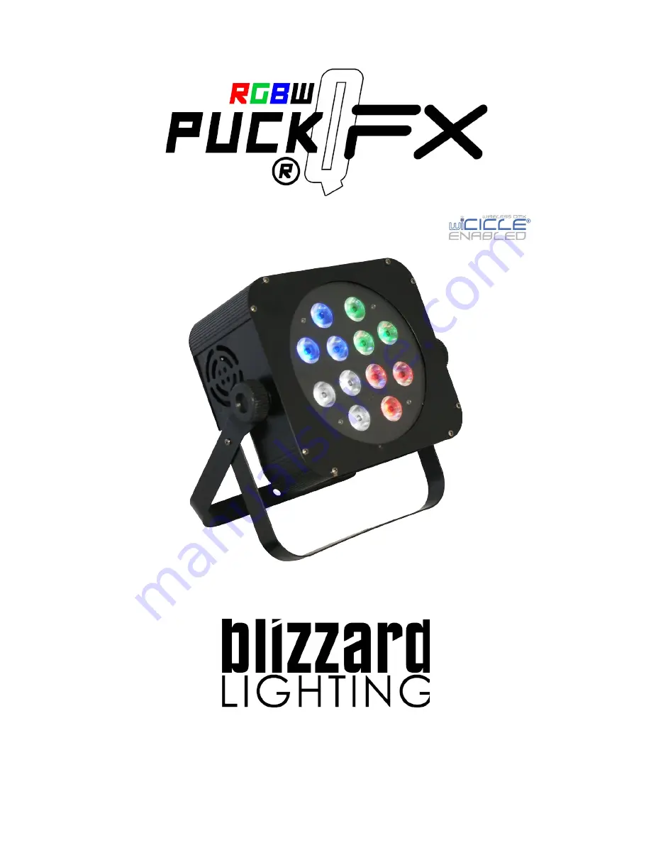 Blizzard Lighting Puck QFX Скачать руководство пользователя страница 1