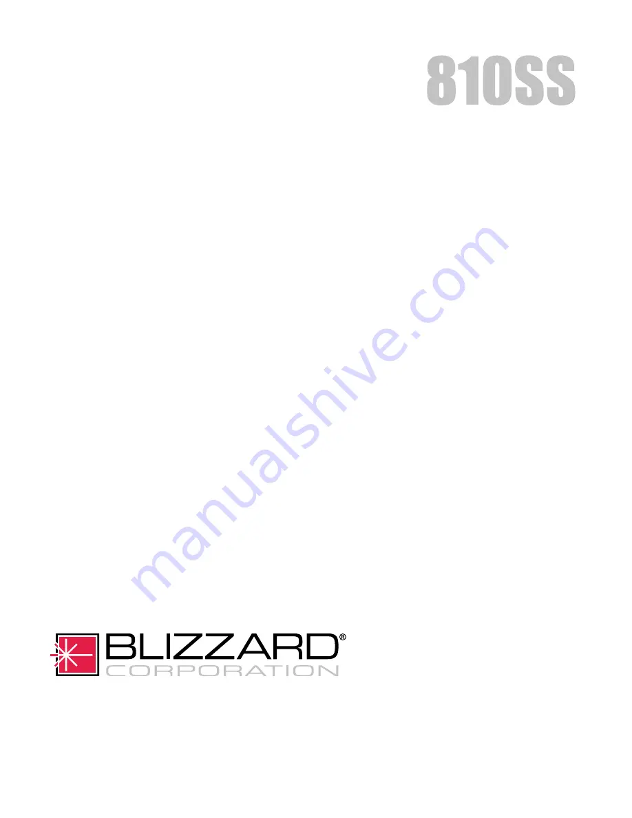 Blizzard POWER PLOW 810SS Assembly & Operation Manual Download Page 38