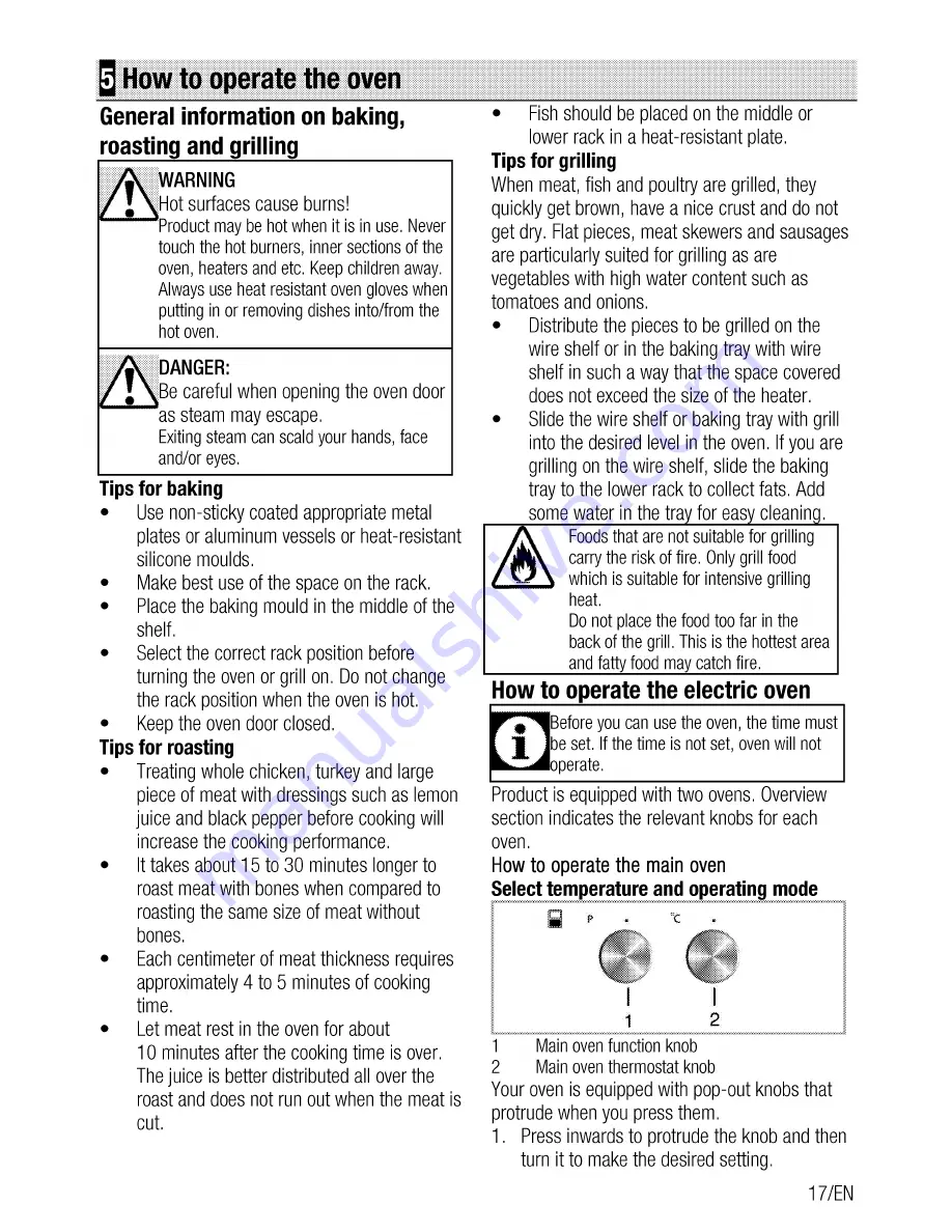 Blomberg BDO 9400 WG User Manual Download Page 17