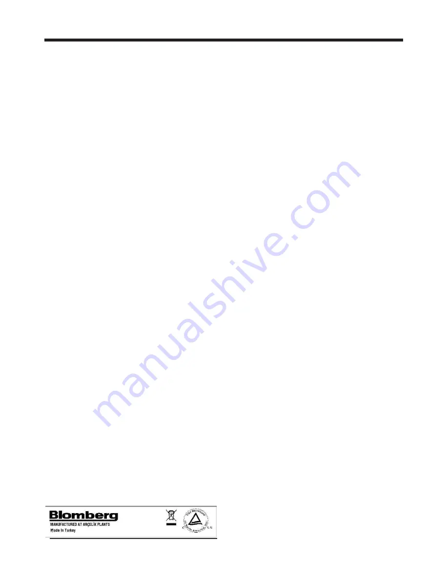 Blomberg BRFB 1150 User Manual Download Page 21