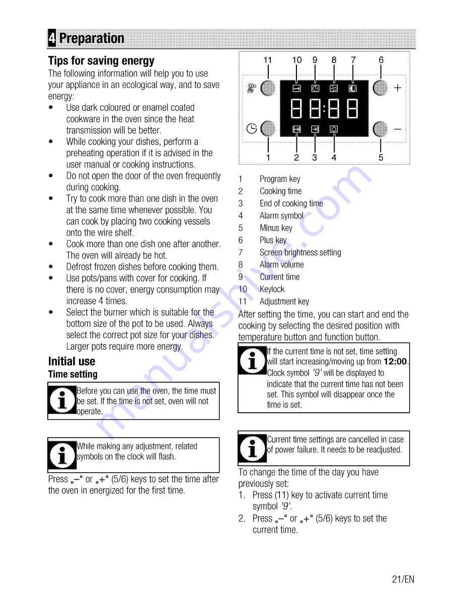 Blomberg GGN60Z User Manual Download Page 21