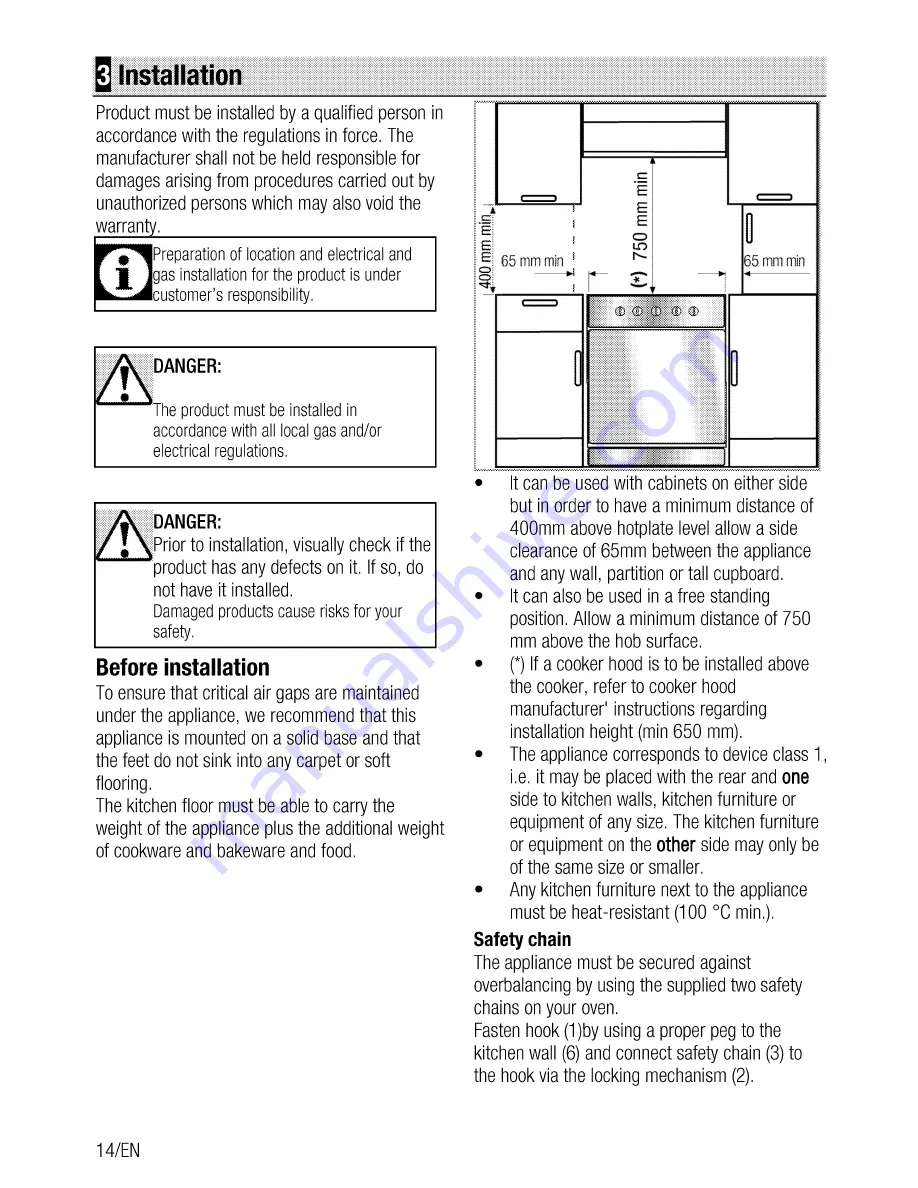 Blomberg HGS 9112 E User Manual Download Page 14