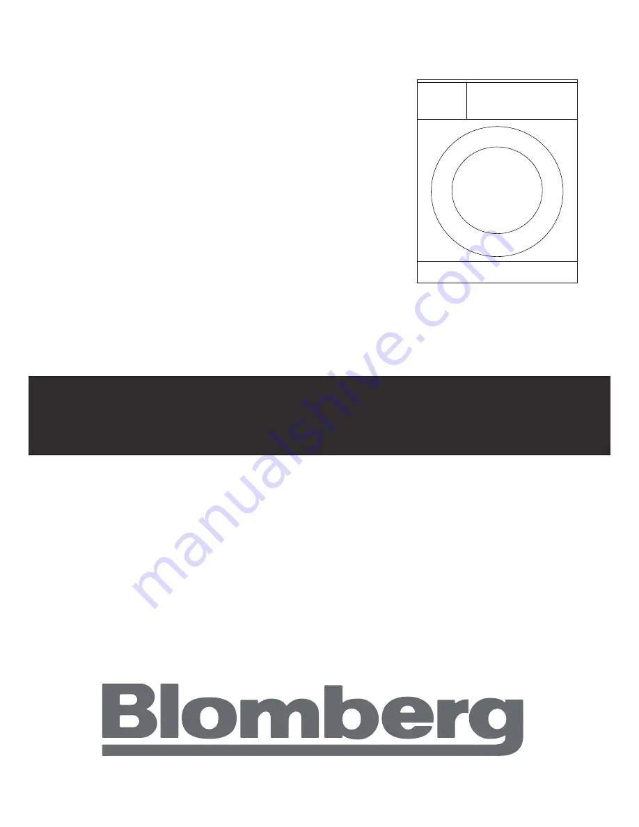 Blomberg WNF 5200 Скачать руководство пользователя страница 1