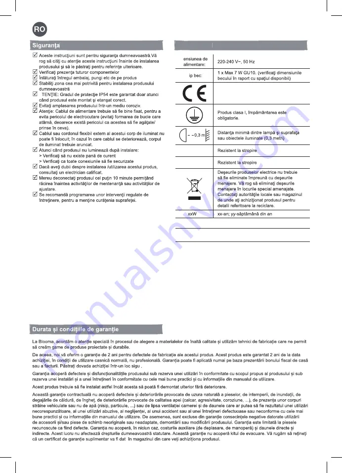 Blooma 3663602892724 Manual Download Page 8