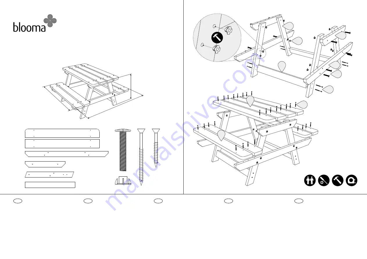 Blooma AGAD PICNIC SET Скачать руководство пользователя страница 1