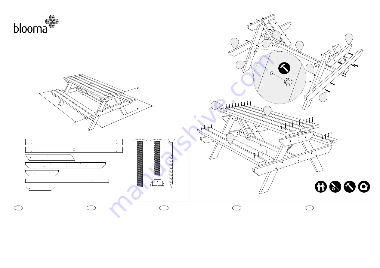 Blooma AGAD PICNIC SET Quick Start Manual Download Page 2