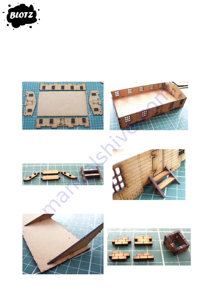 BLOTZ WWII Sleeping Hut 20mm Assembly Instructions Download Page 1