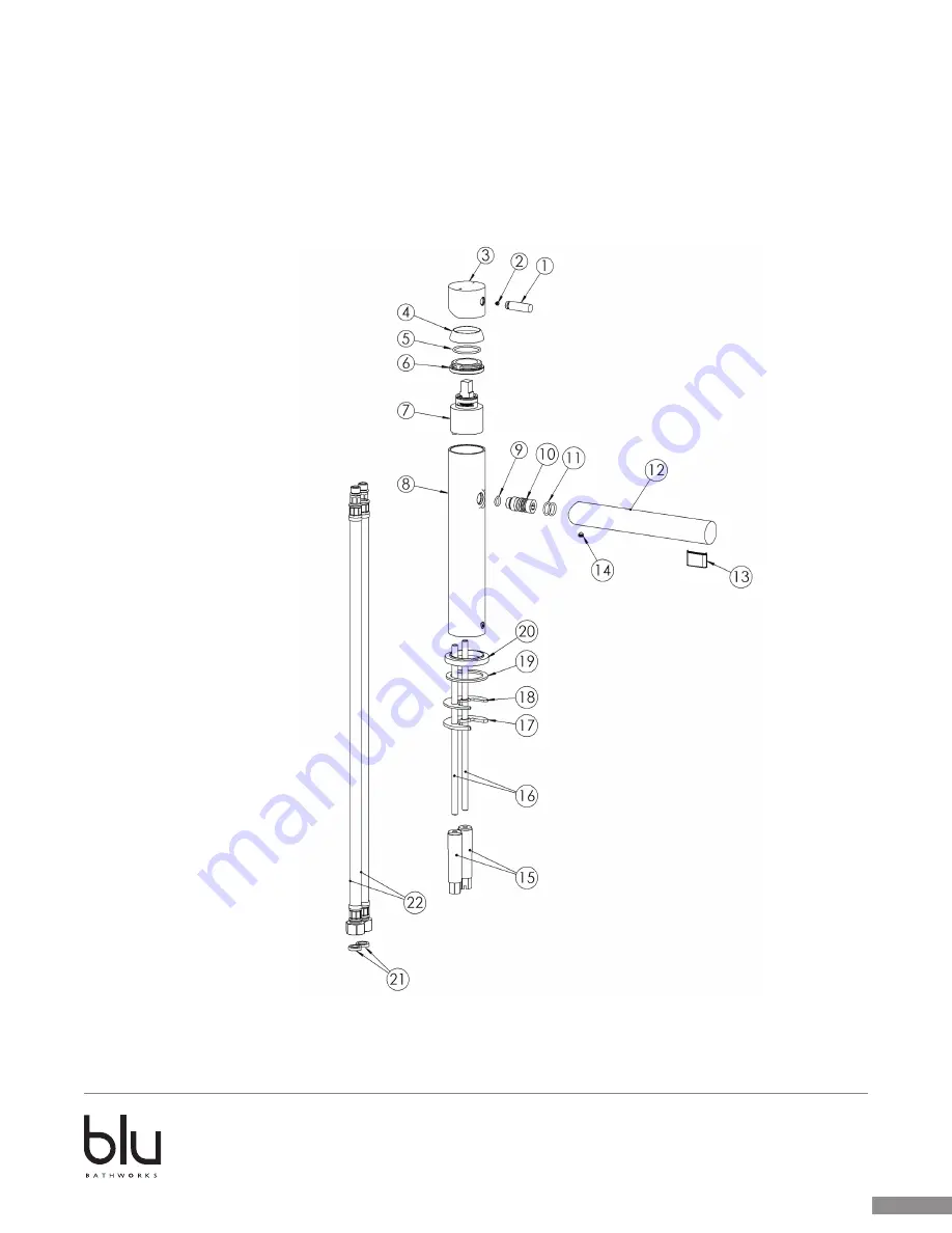 Blu Bathworks Pure 2 TSP101 Installation Manual Download Page 6