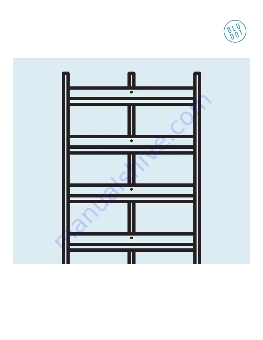 BluDot Browser Tall Bookcase Скачать руководство пользователя страница 1