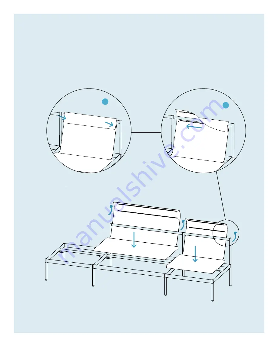 BluDot Chassis Sofa Series Assembly Notes Download Page 6