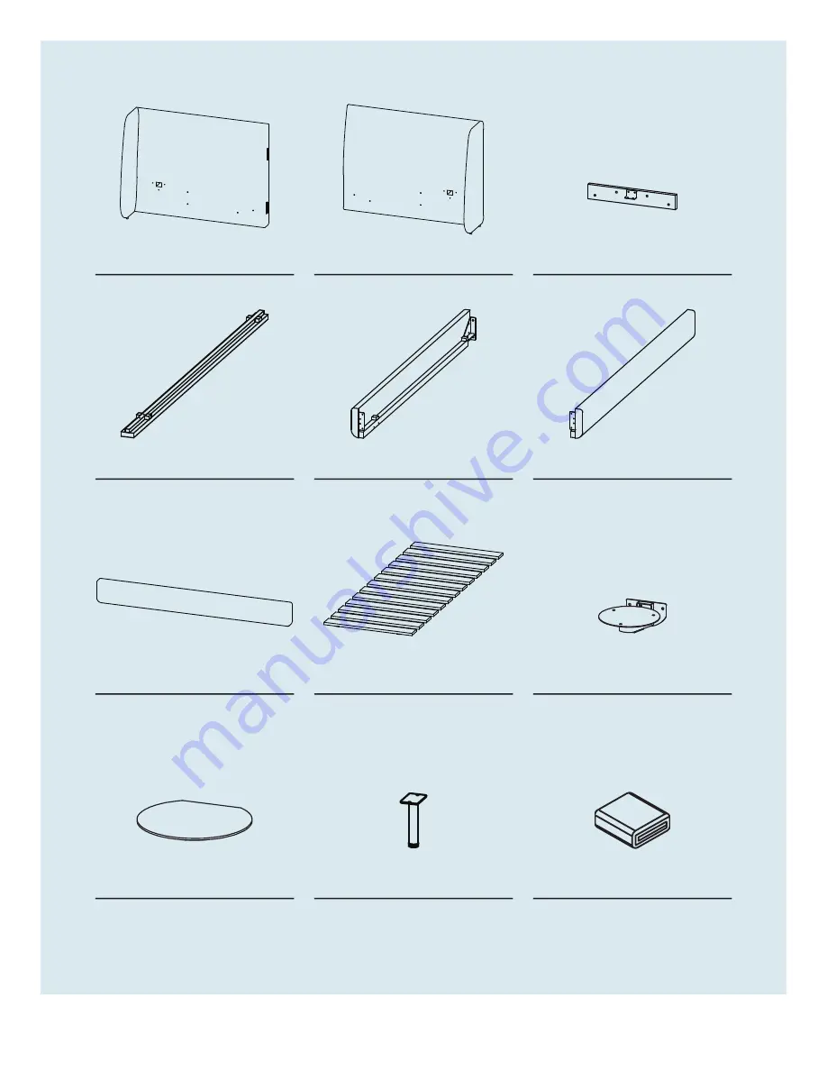 BluDot Hunker Bed HU1-KINGBD-BC Assembly Notes Download Page 3