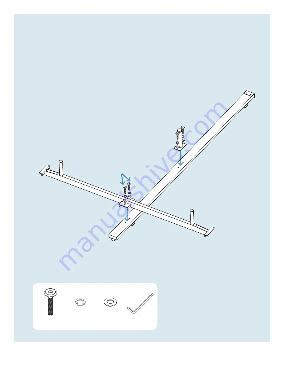 BluDot Hunker Bed HU1-KINGBD-BC Assembly Notes Download Page 5