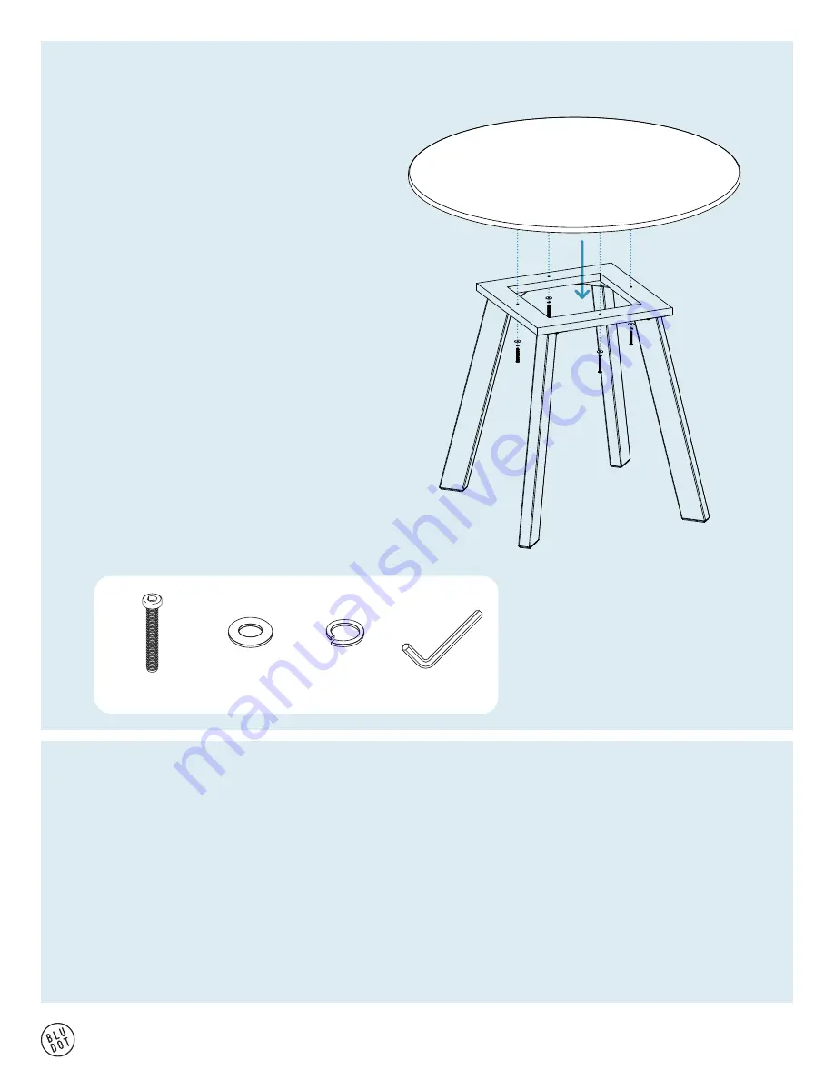 BluDot Right Round Table Manual Download Page 4