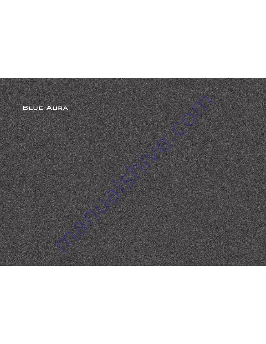 Blue Aura x30 Quick Start Manual Download Page 1