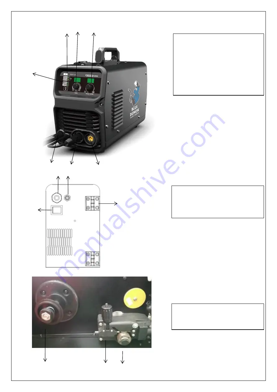 Blue Demon IGBT BLUEARC 140MSI Owner'S Manual Download Page 8